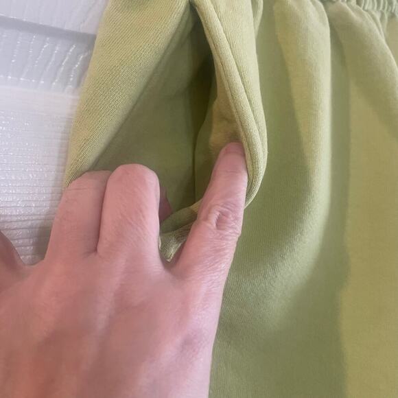 Revolve Morgan Stewart Sport Sweatpants in Lemon Lime size Small - Picture 9 of 13